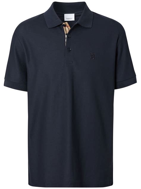 dark blue burberry polo shirt|authentic Burberry polo shirt.